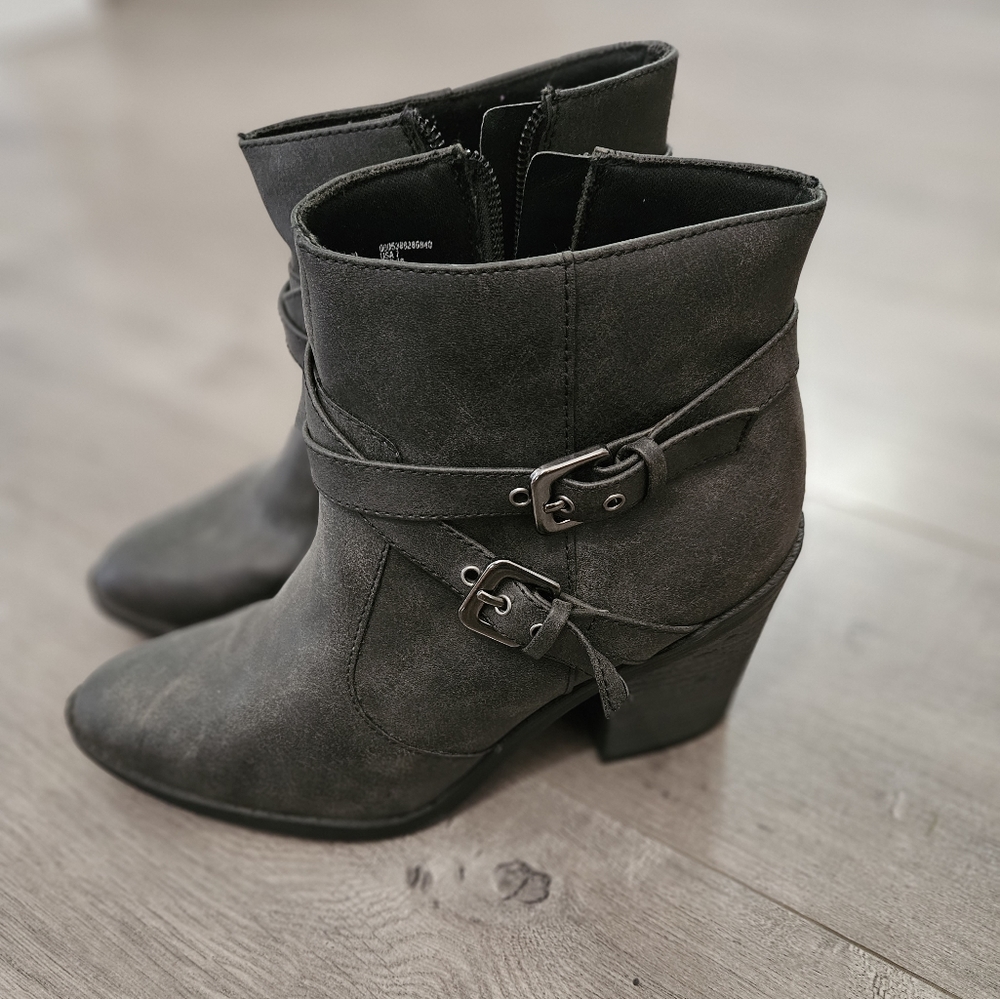 Faded Glory Gray Booties